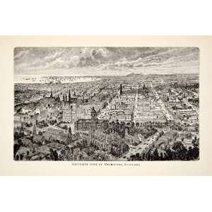   City Cathedral British Colony   Original In Text Wood Engraving Home
