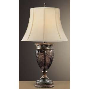Ambience 12344 194, Sanguesa Tall 3 Way Glass Table Lamp, 1 Light, 150 