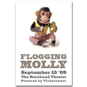  Flogging Molly Poster   M Concert Flyer 11 x 17