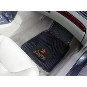   Fit Front and Rear All Weather Floor Mats   Houston Astros: Automotive