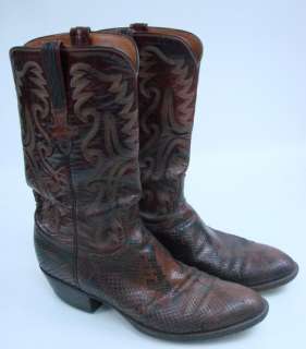 Lucchese Made San Antonio Leather Mens Cowboy Boots Size 11C 11 