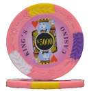 Kings Casino Sample 14 G Textured Inlay Clay Poker Chip  
