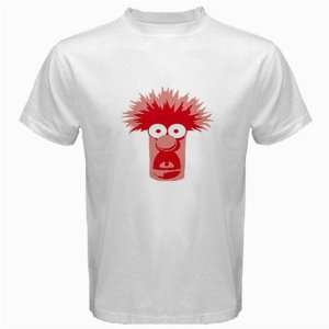 Beaker Muppets Logo New White T shirt Size L