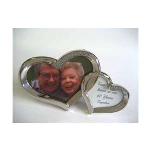  Two Hearts as One   60 Years Together Frame   Silver Heart 