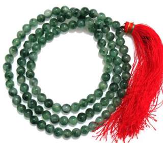 8mm Tibet Buddhism 108 Gray Jade Prayer Bead Mala  