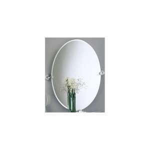   : Gatco Latitude II Satin Nickel Oval Bathroom Mirror: Home & Kitchen