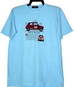 SF Blue Classic Mini Austin Cooper T Shirt Size L  