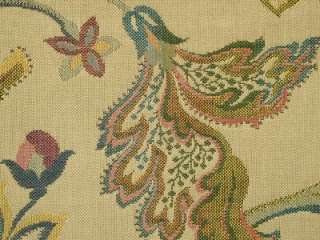 Jacobean Tapestry Fabric Teastain Curtain Upholstery  