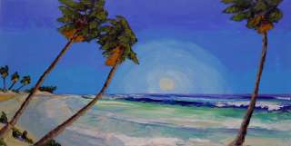   Seascape Coast Painting Palette Knives Ocean Impressionism KEN  
