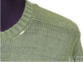 polo ralph lauren green linen pima cotton sweater size xl x large