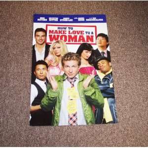  HOW TO MAKE LOVE TO A WOMAN PROMOTIONAL HARD POSTER 