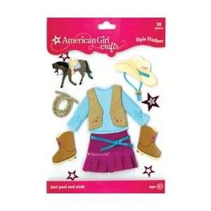  American Girl Style Stickers Western; 3 Items/Order: Arts 