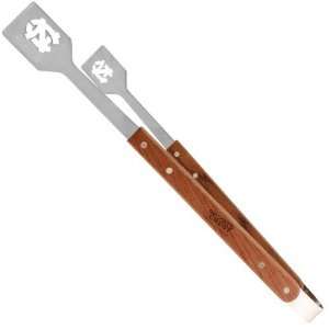   Tar Heels (UNC) Stainless Steel & Wood BBQ Tongs: Sports & Outdoors