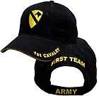 1st cavalry us army military embroidered ballcap cap hat returns