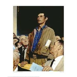 Norman Rockwell   Freedom Of Speech Giclee Canvas