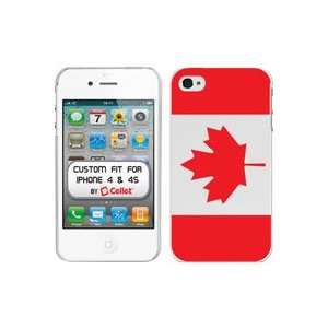   with Canada Flag for Apple iPhone 4 & 4S Cell Phones & Accessories