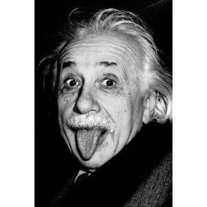  Einstein Funny Face Poster Print