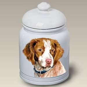 Brittany Spaniel Dog Cookie Jar by Barbara Van Vliet