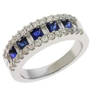  S. Kashi and Sons C5760 SWG Sapphire and Diamond Ring 