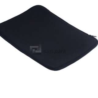 Soft Compact Black Zipper Waterproof 14 Notebook Laptop Sleeve Case 