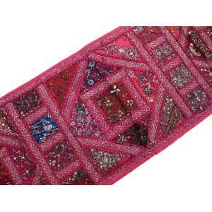   Pink Antique Indian Tapestry Throw Wall Hanging Decor