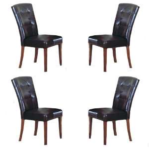  4 Samuel Parson Side Dining Chairs: Home & Kitchen