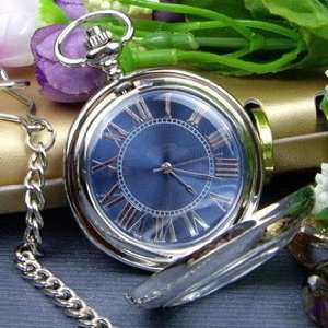   Pocket Watch Chain Mechanical Hand Wind Half Hunter Antique Look Value