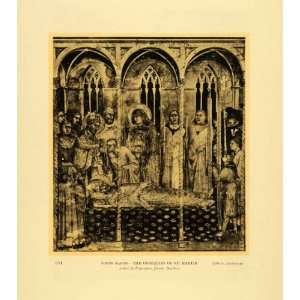   Saint Martin Funeral Medieval Art   Original Collotype
