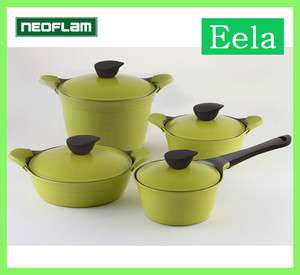 NEW Neoflam Eco Ecolon Pro Coating Eela 4 Casserole Pot Saucepan with 