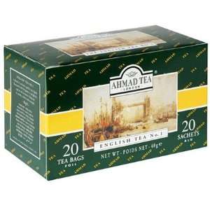 Ahmad Tea English Tea No. 1, Tea Bags, 20 ct Boxes, 6 ct (Quantity of 