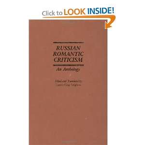  Russian Romantic Criticism: An Anthology (Contributions to 