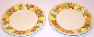 Metlox Vernon Ware Della Robbia 2 Salad Bread Plates  