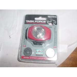 Task Force 3 LED Headlamp with 2 Button Batteries Included  