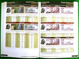 TURKISH TURKEY REPUBLIC 2012 CATALOG BANKNOTES GOLD COMME COINS AND 