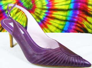 purple STEVE MADDEN slingback heels pumps shoes  