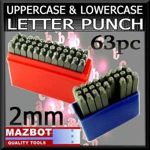 Lower Uppercase Steel Letter Stamp 2mm Metal Punch Set  