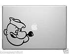 popeye the sailor custom art sticker laptop skin decal mac apple