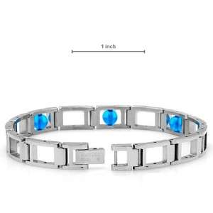 MANUEL ZED New Bracelet Genuine Crystals StainlessSteel  