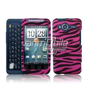 Hot pink and black Zebra design hard case for the Evo Shift + Screen 