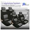 15pc Safari Zebra Car Seat Covers Steering Wheel Mats  