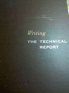 WRITING THE TECHNICAL REPORT  