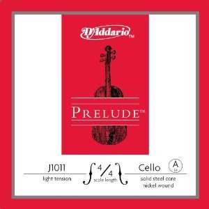  DAddario Prelude Cello Single A String, 4/4 Scale, Light 
