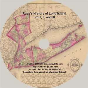  A History of Long Island   Vol I, II, and III on CD 