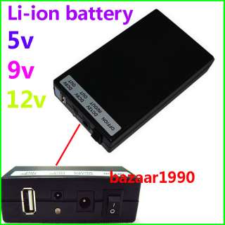 5V 9V 12V DC Portable Rechargeable CCTV Li ion battery  