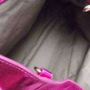 MARC JACOBS Metallic Fuchsia Crinkled Cruise Bag Tote  