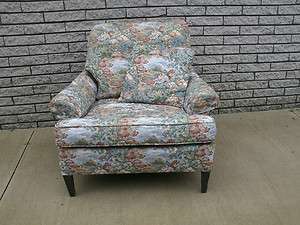   Tapestry Covered Chair Vintage/Blue/Rose/French Country  