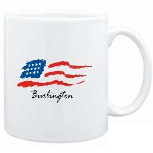  Mug White  Burlington   US Flag  Usa Cities Sports 