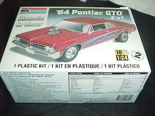 Monogram 64 Pontiac GTO Classic Cruiser 2n1 plastic car Model kit 