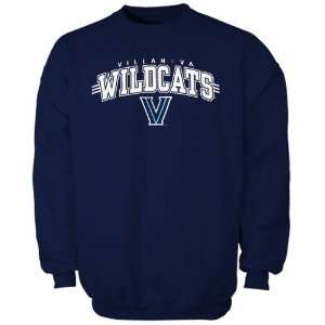  adidas Villanova Wildcats Navy Blue Beveled Out Crew Sweatshirt 