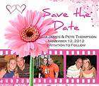Save the Date MAGNETS Daisy with Filmstrip Photos   30 Magnets   Any 